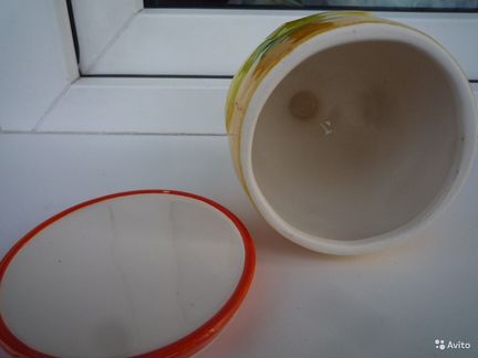 Лимонница с крышкой 10х10х12 см Lemon новая