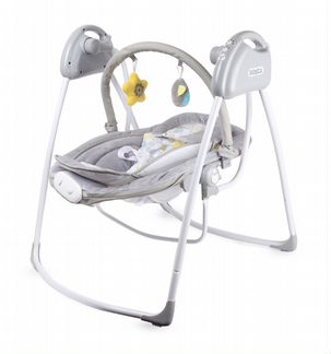 Качели Babyton 2в1 электронные Grey SW108