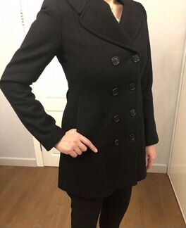 Пальто-пиджак, шерсть, S-ка