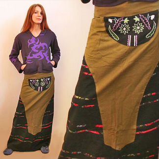 Юбка Вышивка Непал р. 46 пузбуч фкэр