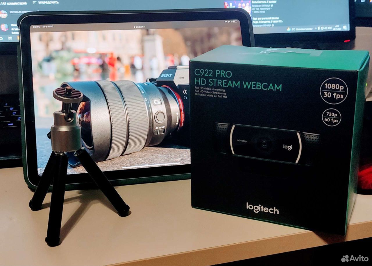 Logitech c922 pro stream. C922 Pro Stream. Logitech 922 Pro Stream. Веб-камера Logitech c922 Pro Stream