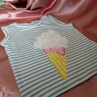 Новая детская маечка с мороженым