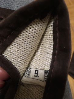 Перчатки коричневые