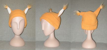 Котошапка, шапка с ушами, белка, детская