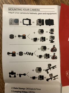 Action camera full hd 1080p waterproof