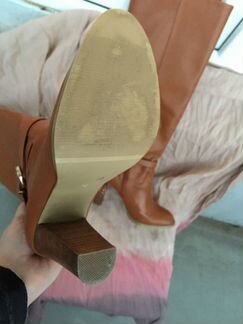 Сапоги кожаные демисезонные размер 37 и 38