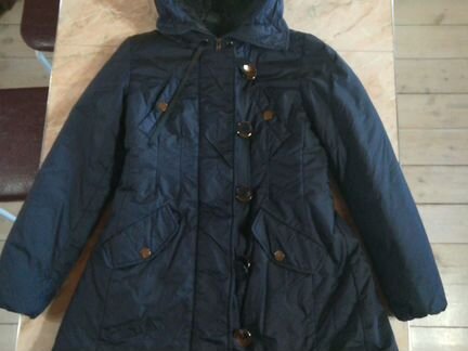 Пуховик -пальто для девочек рост 152