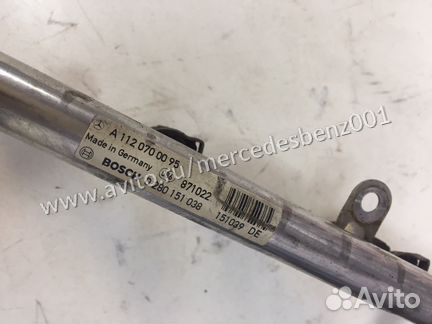 Рейка топливная A1120700095 MB с форсунками